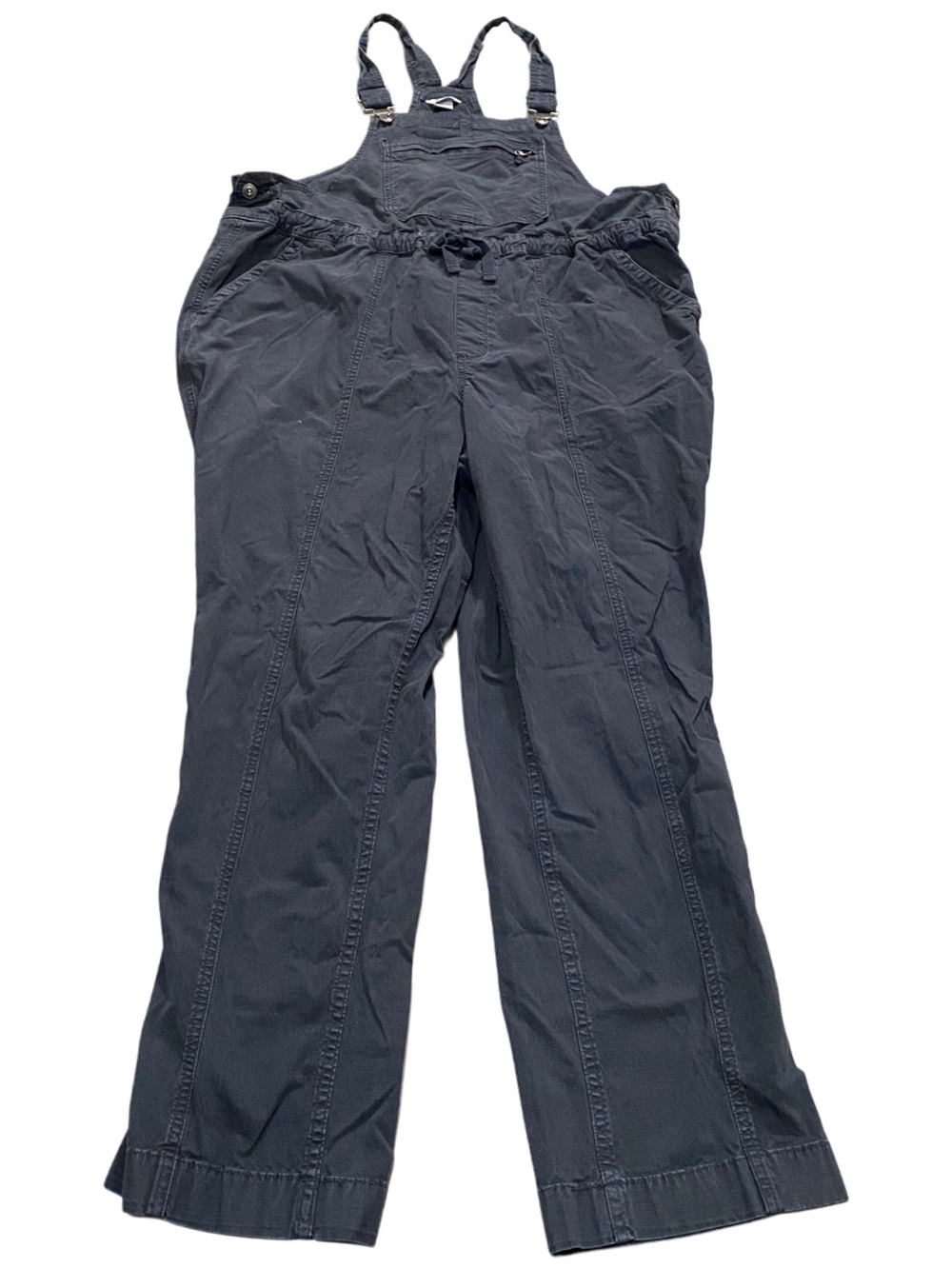 Duluth Trading Blue Graphite Women's Square Bib Overalls Gray Size 1X